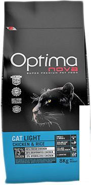Сухой корм для кошек Optimanova Cat Light Chicken & Rice 8 кг