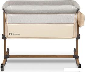 Приставная детская кроватка Lionelo Leonie (бежевый/песочно-серый)