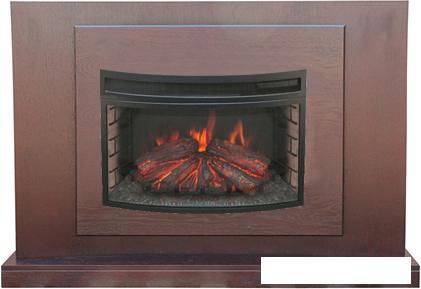 Каминокомплект Smolcom Lucca FS25 c RealFlame FireField 25 S IR (махагон коричневый) - фото 1 - id-p225268762