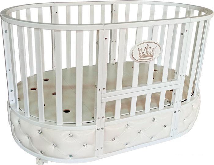 Классическая детская кроватка Антел Северянка 4 (белый) - фото 1 - id-p225268794