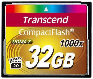 32Gb - Transcend 1000x - Compact Flash TS32GCF1000 (Оригинальная!) - фото 1 - id-p224969212