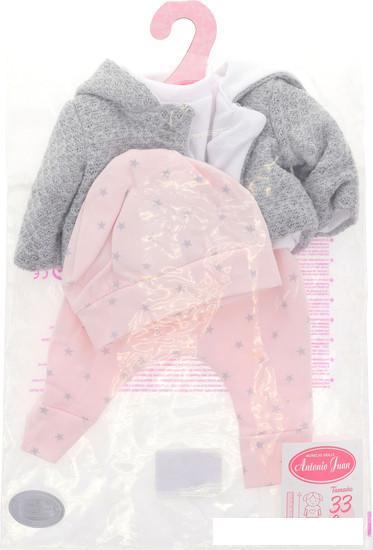 Одежда для кукол Antonio Juan Серая куртка, кофта, ползунки, шапка 91033-10 - фото 9 - id-p225463404