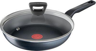 Сковорода Tefal Force 4218924, 24см, с крышкой, черный [9100048321] - фото 1 - id-p225001363