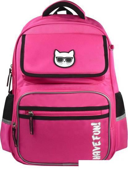 Школьный рюкзак Феникс+ Кот в очках 59256 (розовый) - фото 2 - id-p225366227