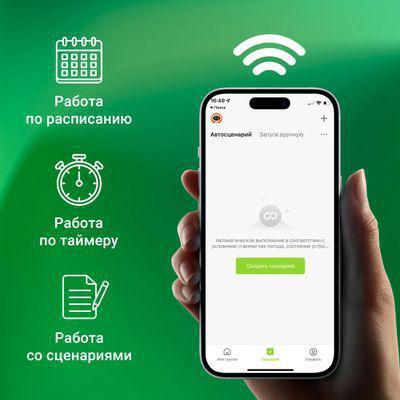 Умная розетка Digma DiPlug Strip 55 EU Wi-Fi белый [dps554s] - фото 3 - id-p225151667