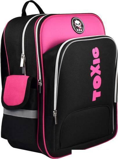 Школьный рюкзак Феникс+ Панда токсик 59280 (черный/розовый) - фото 1 - id-p225366229