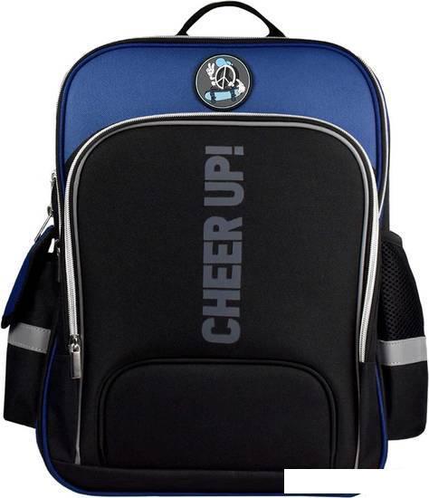 Школьный рюкзак Феникс+ Скейтбордист 59282 (синий/черный) - фото 2 - id-p225366232