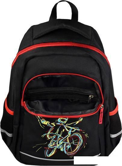 Школьный рюкзак Феникс+ Байк трек 59289 (черный) - фото 6 - id-p225366235