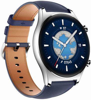Смарт-часы Honor Watch GS 3 MUS-B19, 45.9мм, 1.43", синий / синий - фото 4 - id-p225151680