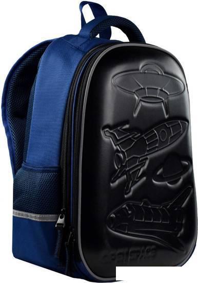 Школьный рюкзак Феникс+ Космос 53684 (черный/синий) - фото 1 - id-p225366241