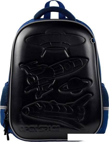 Школьный рюкзак Феникс+ Космос 53684 (черный/синий) - фото 2 - id-p225366241