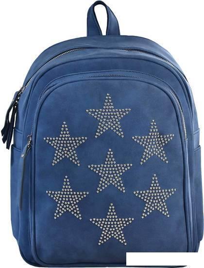 Школьный рюкзак Феникс+ С заклепками звездами 48371 (синий) - фото 2 - id-p225366250