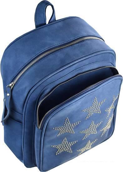 Школьный рюкзак Феникс+ С заклепками звездами 48371 (синий) - фото 4 - id-p225366250