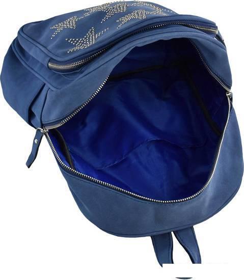 Школьный рюкзак Феникс+ С заклепками звездами 48371 (синий) - фото 5 - id-p225366250
