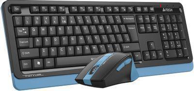 Комплект (клавиатура+мышь) A4TECH Fstyler FGS1035Q, USB, беспроводной, черный [fgs1035q navy blue] - фото 3 - id-p225151717