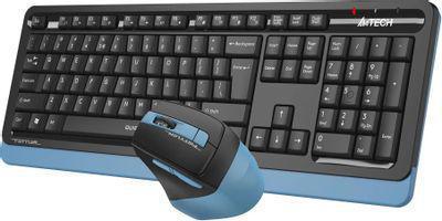 Комплект (клавиатура+мышь) A4TECH Fstyler FGS1035Q, USB, беспроводной, черный [fgs1035q navy blue] - фото 4 - id-p225151717