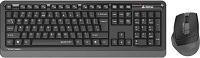 Комплект (клавиатура+мышь) A4TECH Fstyler FGS1035Q, USB, беспроводной, черный [fgs1035q grey]