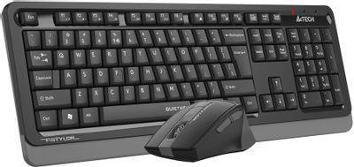 Комплект (клавиатура+мышь) A4TECH Fstyler FGS1035Q, USB, беспроводной, черный [fgs1035q grey] - фото 3 - id-p225151718