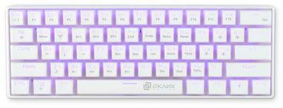 Клавиатура Oklick K763W, USB, Bluetooth/Радиоканал, белый [1920562] - фото 9 - id-p225151727