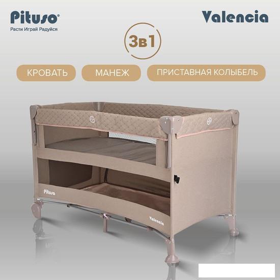 Манеж-кровать Pituso Valencia (бежевый) - фото 9 - id-p225064396