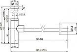 Сифон для раковины Wellsee Drainage System 182120000 (Ø 32 мм (1 1/4"); длина 346-371 мм; матовый черный), фото 8