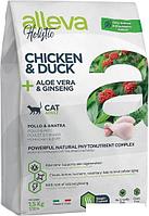 Сухой корм для кошек Alleva Holistic Adult Chicken & Duck + Aloe vera & Ginseng Kitten 1.5 кг