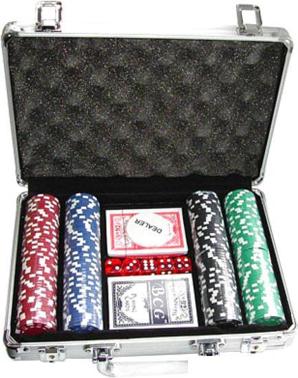 Настольная игра Zez Набор для покера в чемодане 200 фишек S-1 - фото 1 - id-p225411143