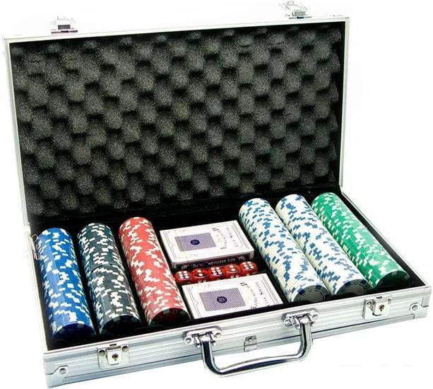 Настольная игра Zez Набор для покера в чемодане 300 фишек B-1 - фото 3 - id-p225411144