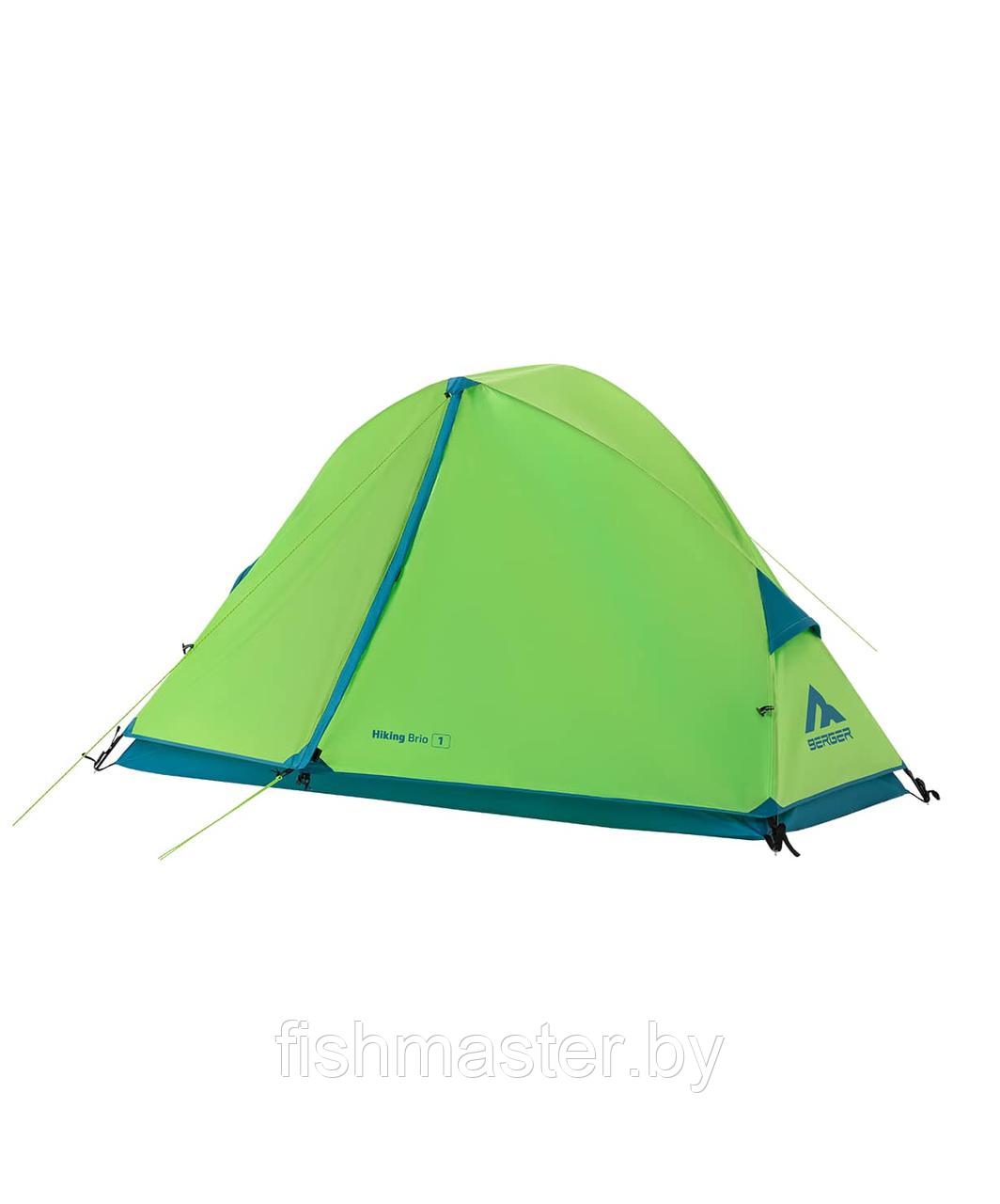Палатка Berger Hiking Brio 1 цвет зеленый одноместная
