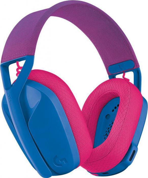 Гарнитура игровая Logitech G435, для компьютера и игровых консолей, мониторные, bluetooth, голубой / розовый - фото 7 - id-p225412327