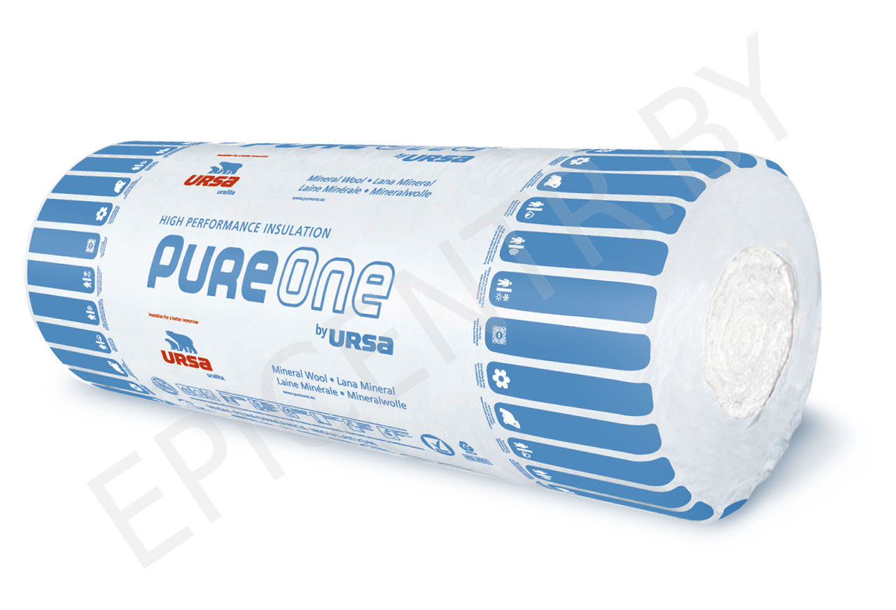 Маты теплоизоляционные URSA PureOne 37 RN (2)- 6250-1200-50, 0,75 м.куб.