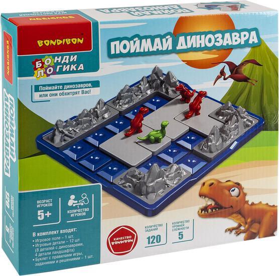 Настольная игра Bondibon БондиЛогика. Поймай динозавра ВВ6341 - фото 1 - id-p225268498
