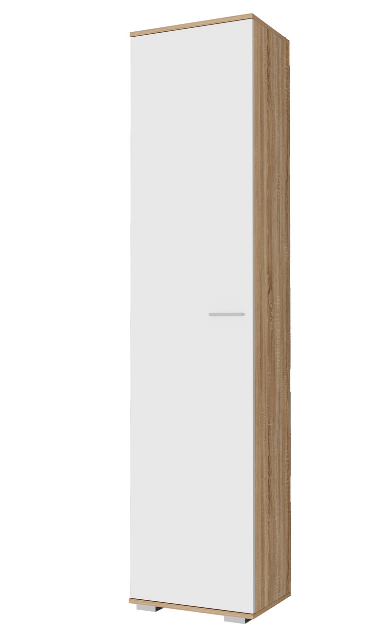 Прихожая модульная Италия композиция №4 Дуб Сонома - Белый глянец - фото 4 - id-p225484672