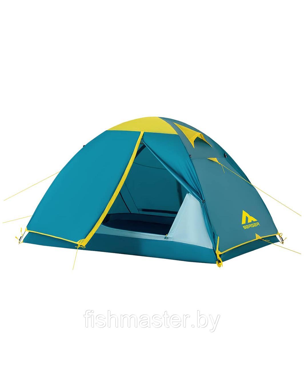 Палатка Berger Hiking Brio 2 цвет бирюзовый двухместная - фото 1 - id-p225482249