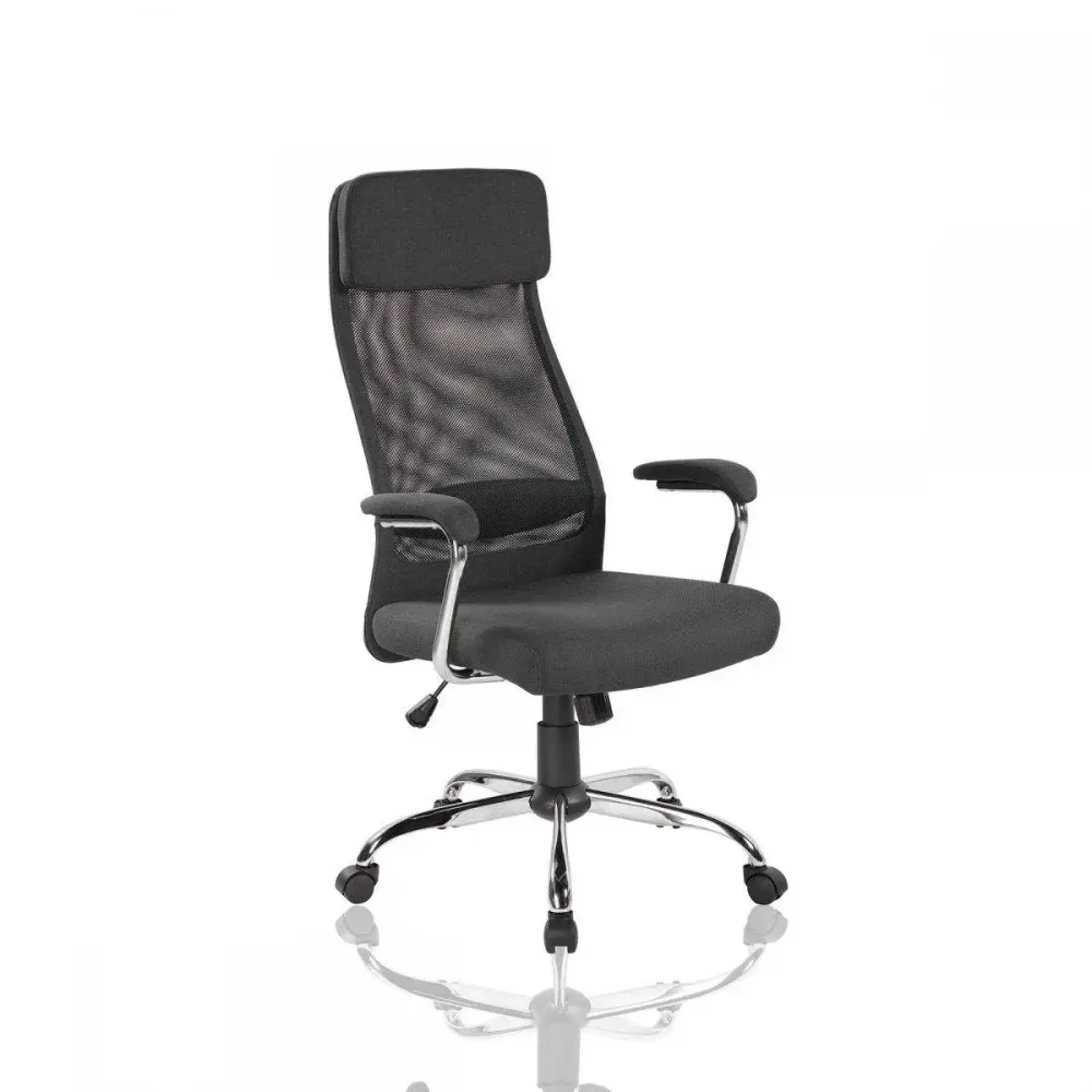 Кресло SitUp VAASA сhrome (сетка Black/ткань Black) - фото 1 - id-p225484677