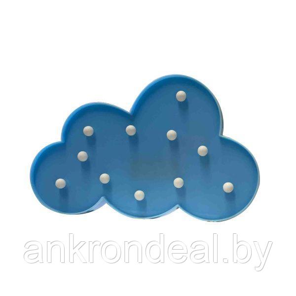 Ночник светодиодный "Облако", 3 Вт, АБС-пластик, голубой, 207 г., 300*220*30мм, ТБ