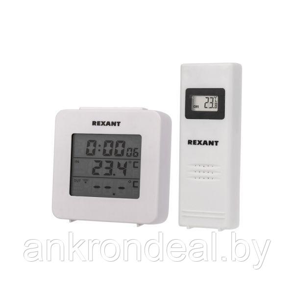Электронный термометр с часами и беспроводным выносным датчиком - фото 1 - id-p225484315