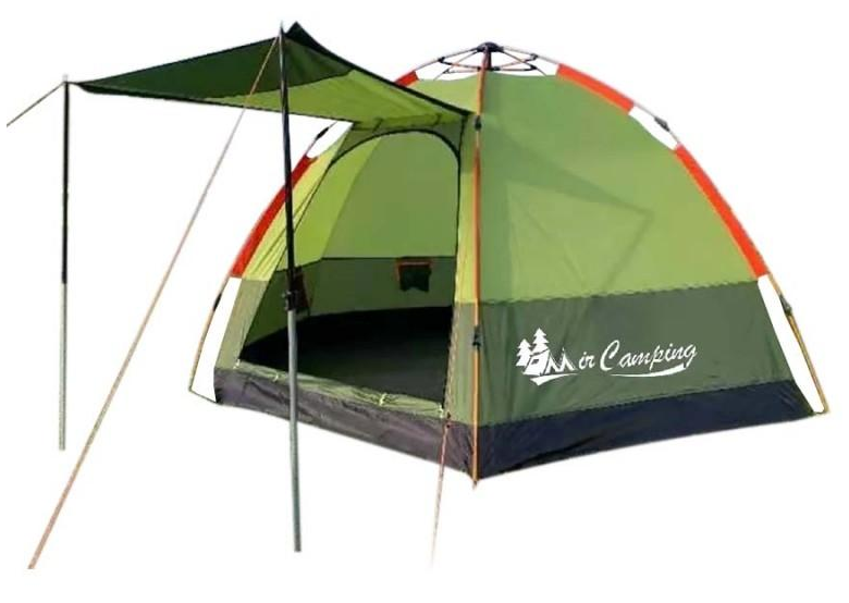 Туристическая  4-х местная палатка автоматическая Mircamping 940 (270х235х145 см)