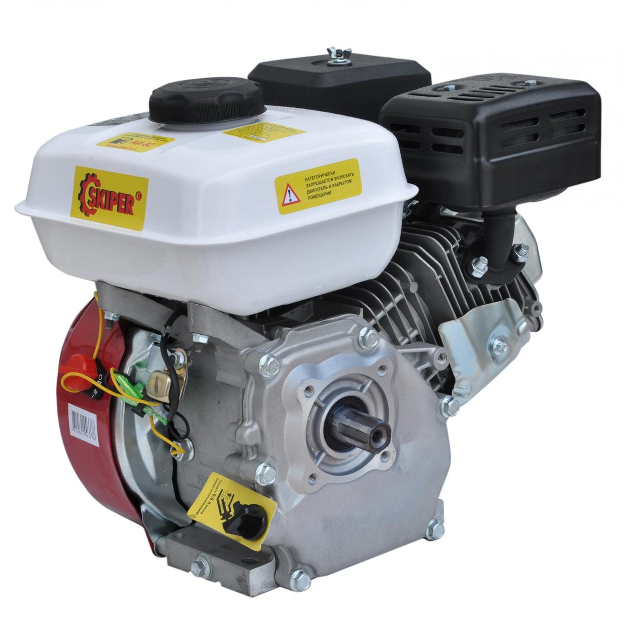 Двигатель бензиновый SKIPER N170F(SFT) (8 л.с., шлицевой вал диам. 25мм х35мм) - фото 3 - id-p210120976