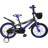 Детский велосипед Delta Sport 18 (черный/синий, 2019) - фото 1 - id-p225484948