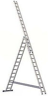 Лестница-стремянка Алюмет трехсекционная универсальная 5314 3x14