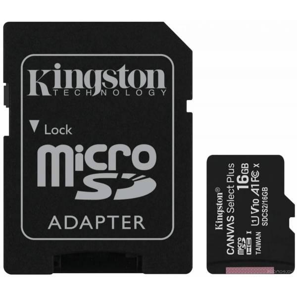 Карта памяти Kingston Canvas Select Plus microSDHC 32GB (с адаптером) (SDCS2/32GBSP) - фото 1 - id-p225486054