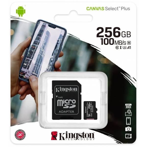 Карта памяти Kingston Canvas Select Plus microSDXC 256GB (с адаптером) (SDS2/256GB) - фото 2 - id-p225486055