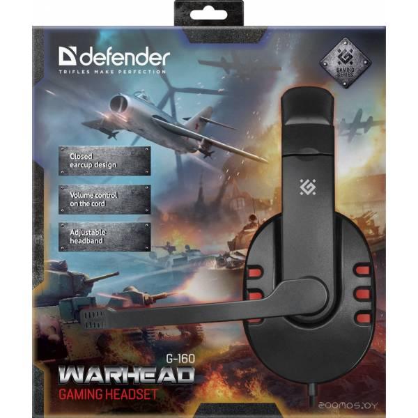 Компьютерная гарнитура Defender Warhead G-160 (Black-Blue) - фото 4 - id-p225486071