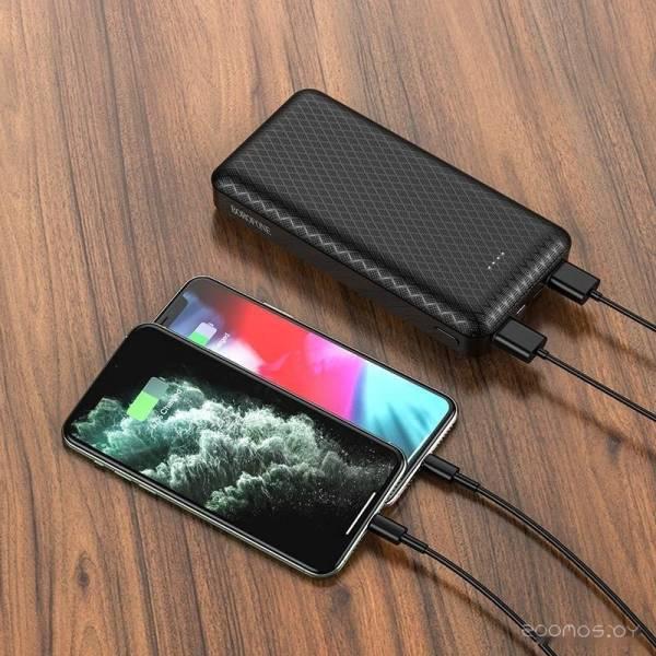 Портативное зарядное устройство Borofone BJ3A Minimalist 20000mAh (черный) - фото 4 - id-p225486144