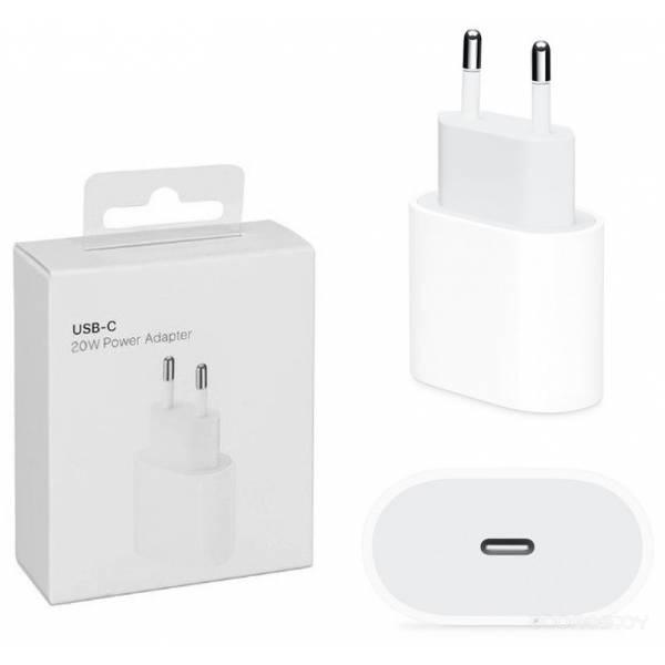 Сетевое зарядное устройство Apple 20W USB-C Power Adapter (MHJE3ZM/A) - фото 4 - id-p225490098