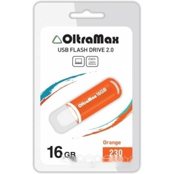 USB Flash OltraMax 230 16GB (оранжевый) [OM-16GB-230-Orange] - фото 1 - id-p225486168