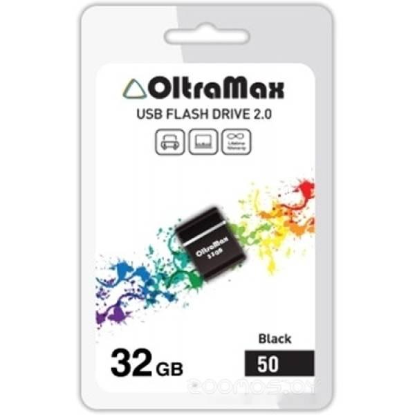 USB Flash OltraMax 50 32GB (черный) - фото 1 - id-p225486172