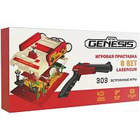 Игровая приставка Retro Genesis 8 Bit Lasergun (2 геймпада, пистолет Заппер, 303 игры)