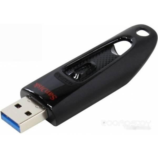 USB Flash SanDisk Ultra USB 3.0 Black 128GB (SDCZ48-128G-U46) - фото 1 - id-p225486187
